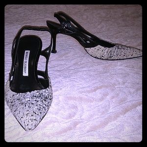 3 for $23 Manolo Blahnik Tweed Kitten Heels